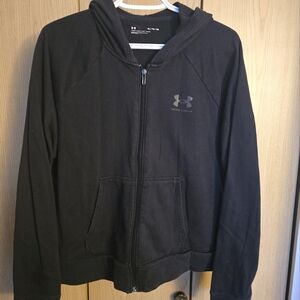 Womans Under Armour Black Full-Zip Hoodie